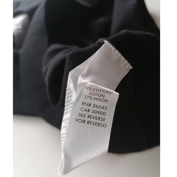 Calvin Klein Women's Rhinestone Logo Cotton Blend Sweater - Picture 4 of 4